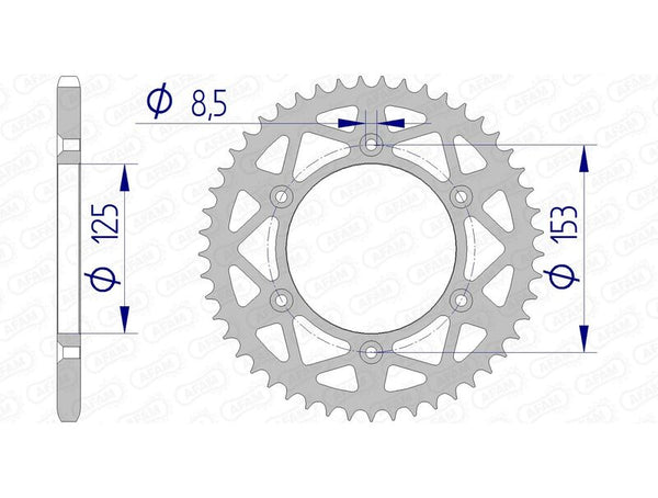 AFAM ALUMINUM ULTRA-LIGHT REAR SPROPET 11212-520 11212N-48