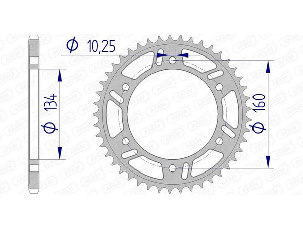 AFAM ALUMINUM ULTRA-LIGHT REAR SPROPET 11618-520 11618-40