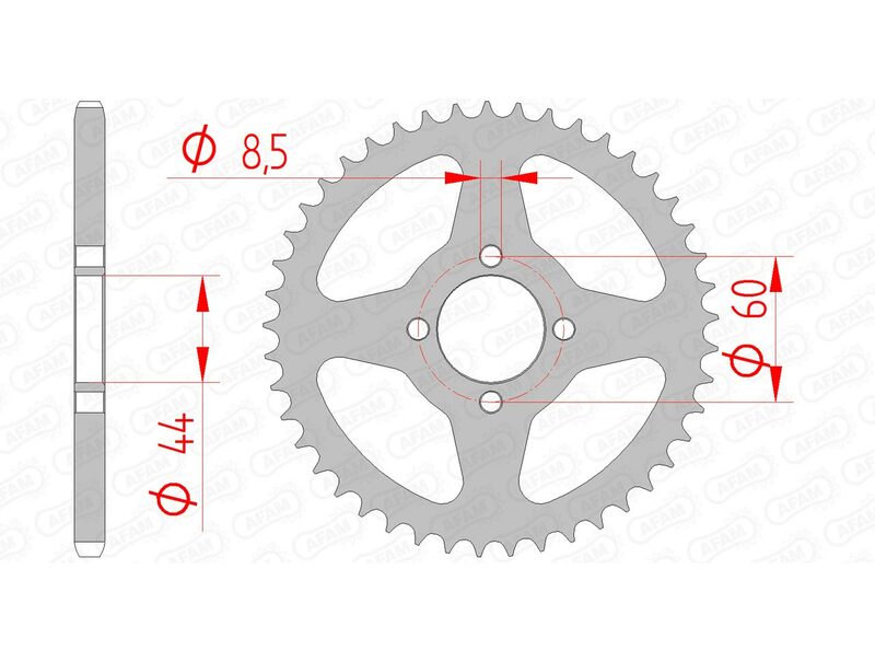 AFAM STEEL STANDARDNI STRANI SPROK 12100 - 420