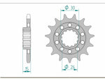 Afam Steel Standard prednji Sprick 166800 - 525