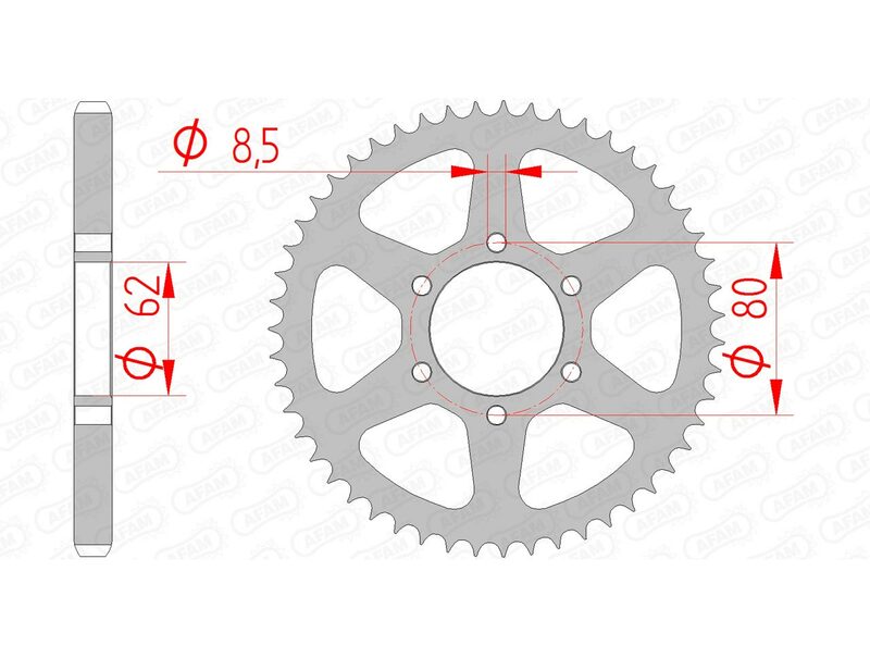 AFAM STEEL Standardni stražnji pogon 12208 - 428