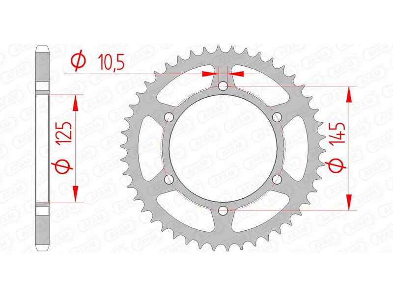 AFAM STEEL Standardni stražnji spobet 12305 - 520