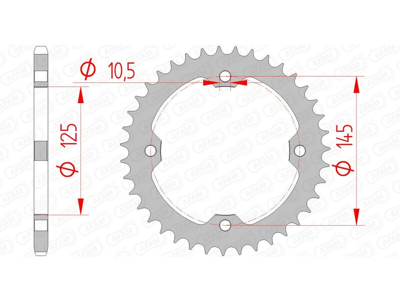 AFAM STEEL STANDARDNI STRANI SPROKE 12407 - 520