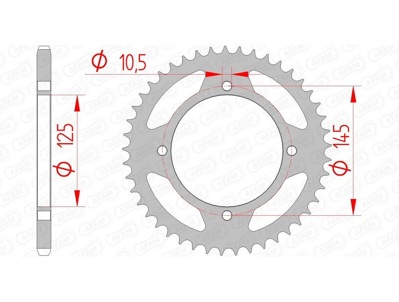 AFAM STEEL STANDARDNI STRANI SPROK 12505 - 520