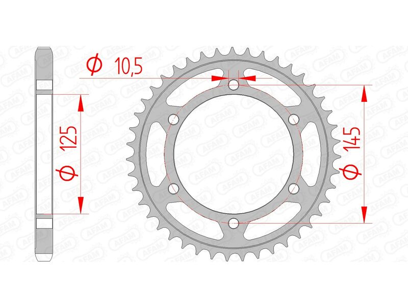 AFAM STEEL STANDARDNI STRANI SPROK 12603 - 525