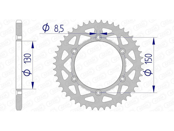 AFAM aluminum rear Sprock 13323 - 520 13323N -48