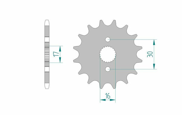 AFAM STEEL SELF -CLEANING FRONT SPROPET 20105 - 520 20105+15