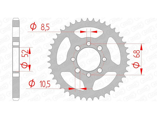 AFAM STEEL STANDARDNI STRANI SPROPET 14101 - 428 14101-46