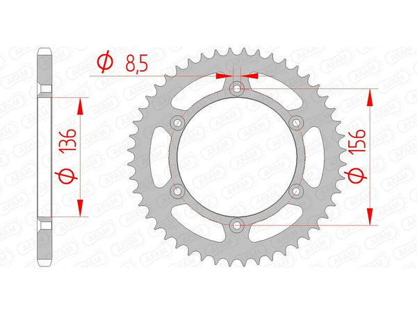 AFAM STEEL STANDARD REAR SPROPET 14206 - 520 14206-48
