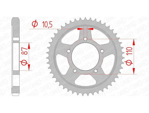 AFAM STEEL STANDARDNI STRANI SPROPET 14601 - 530 14601-42