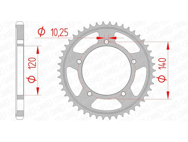 AFAM STEEL STANDARDNI STRANI SPROPET 14604 - 525 14604-47