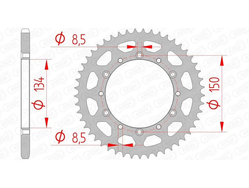 AFAM STEEL STANDARDNI STRANI SPROK 16204 - 520