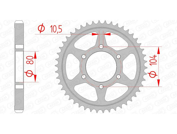 AFAM STEEL STANDARDNI STRANI SPROPET 16604 - 530 16604-44
