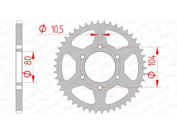 AFAM STEEL STANDARDNI STRANI SPROPET 16606 - 520 16606-46