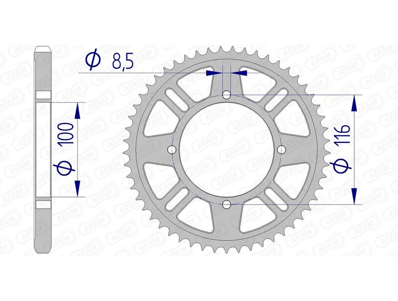 AFAM aluminijski stražnji pogon 17105 - 428