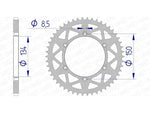 AFAM aluminijski stražnji pogon 17206 - 520