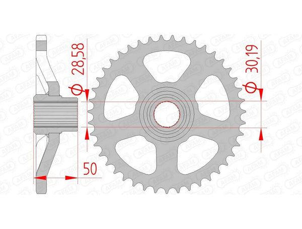 AFAM STEEL STANDARDNI STRANI SPROPET 35100 - 415 35100-44