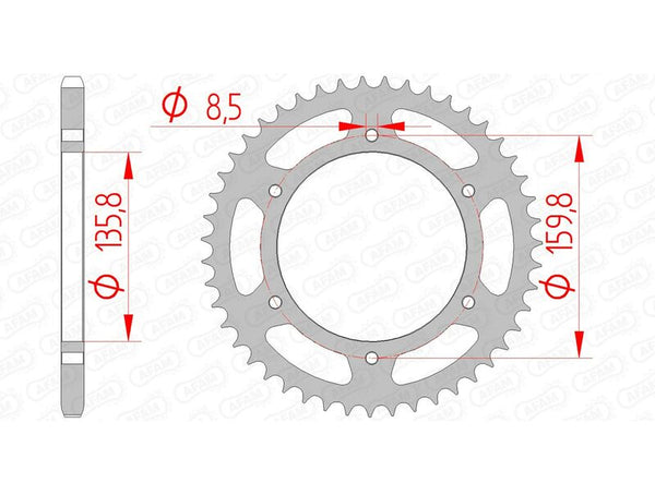 AFAM STEEL STANDARDNI STRANI SPROPET 35304 - 520 35304-47