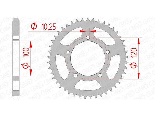 AFAM STEEL STANDARDNI STRANI SPROPET 35800 - 525 35800-41
