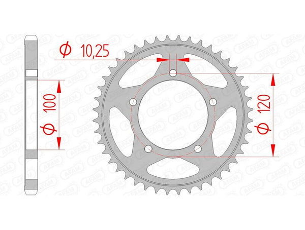 AFAM STEEL STANDARDNI STRANI SPROPET 35802 - 525 35802-42