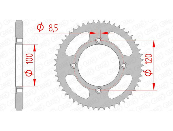 AFAM STEEL STANDARDNI STRANI SPROPET 38200 - 428 38200-46