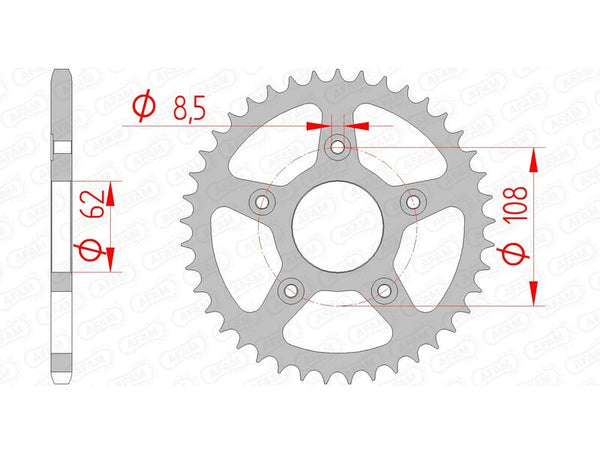 AFAM STEEL STANDARDNI STRANI SPROPET 44203 - 520 44203-38