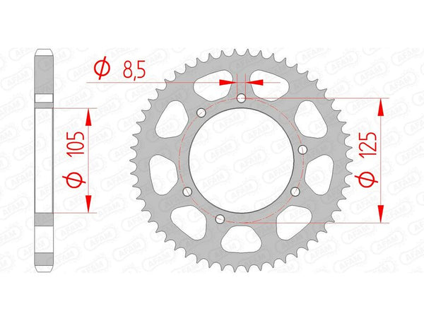 AFAM STEEL STANDARDNI STRANI SPROPET 47200 - 428 47200-48