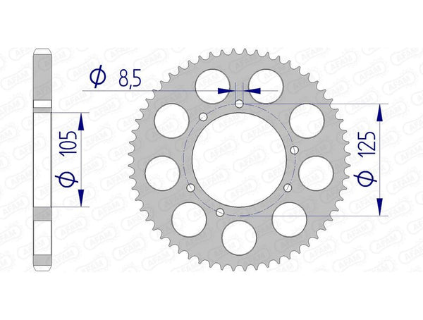 AFAM aluminum rear spoken 48200 - 428 48200-62