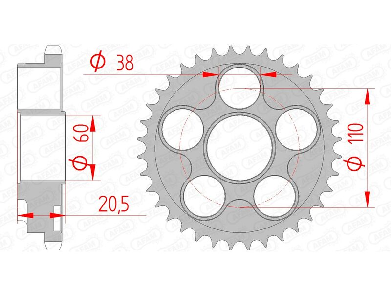 AFAM STEEL STANDARDNI STRANI SPROK 50605 - 525