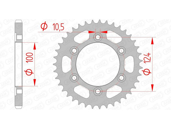 AFAM STEEL STANDARD REAR SPROPET 50609 - 525 50609-42