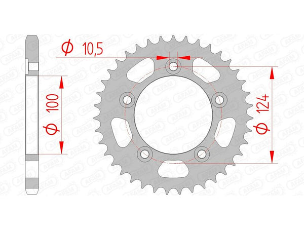 AFAM STEEL STANDARDNI STRANI SPROPET 50612 - 525 50612-39