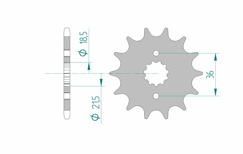 „AFAM Steel Standard Front Sprock 20304 - 520“