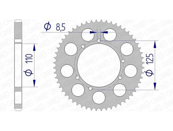 AFAM aluminum rear spoken 60104 - 428 60104-56