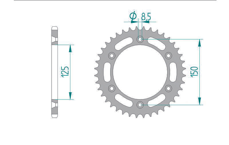 AFAM STEEL Standardni stražnji Sprick 71304 - 520