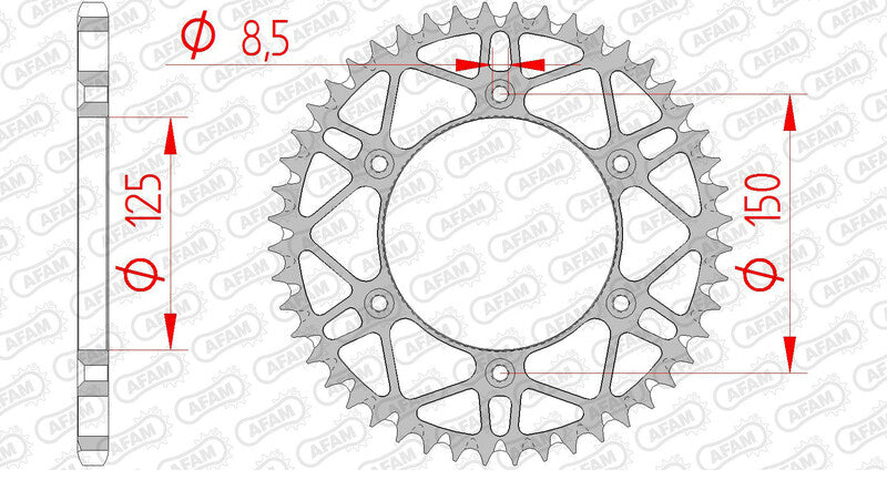 AFAM STEEL Samo -čišćenje stražnjeg pogona 71304 - 520