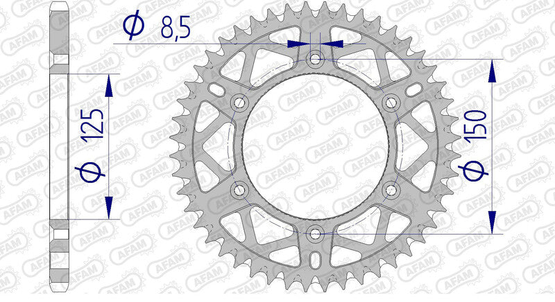 Afam aluminij ultra-svjetlost samočišćenja Reah Sprock 72304-520