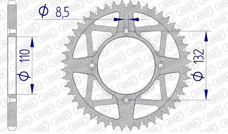 Afam aluminij ultra-lagana samočišćenja Reah Sprock 72306-520