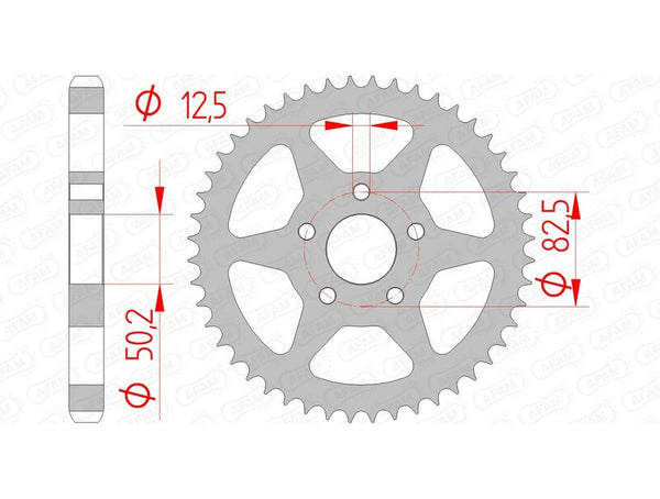 Afam Steel Standard Aizmugurējais Spropet 92803 - 530 92803-40