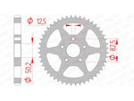 AFAM Steel Standard Rear Sprocket 92803 - 530 bakdrev med exakta måttspecifikationer. Kompatibelt med Harley-Davidson XLH 883 och 1200 Sportster.