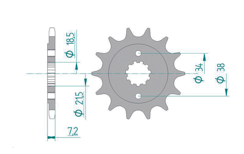 AFAM STEEL Standardni prednji Sprick 20320 - 520