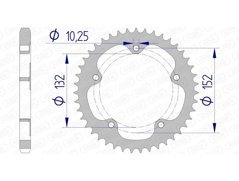 Afam aluminijski stražnji pogon 93836 - 525