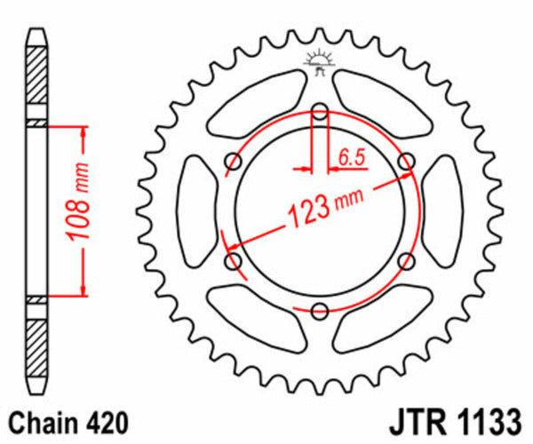 JT Sprick's Steel Standard Straight Sprick 1133 - 420 JTR1133.52