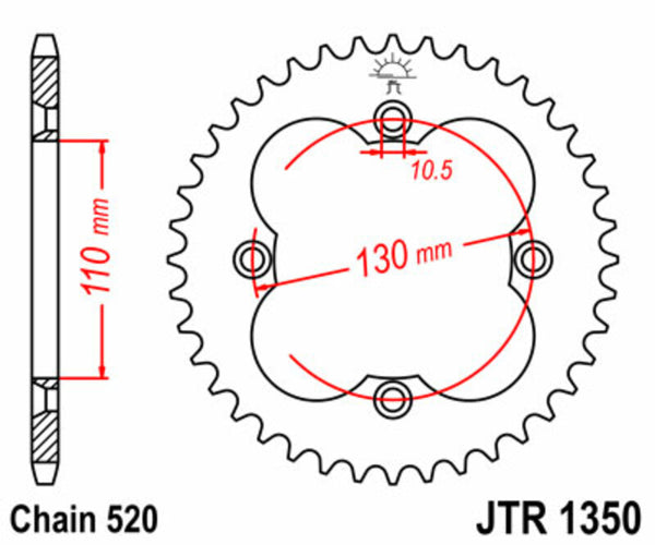 JT Sprick's Steel Standard Straight Sprick 1350 - 520 JTR1350.39