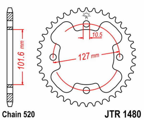 JT Sprick's Steel Standard Straight Sprick 1480 - 520 JTR1480.38