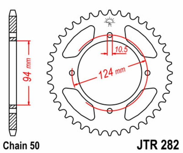 JT Sprick's Steel Standard Straight Sprick 282 - 530 JTR282.37