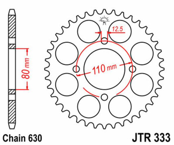 JT Sprick's Steel Standard Straight Sprick 333 - 630 JTR333.38