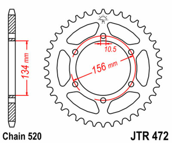 JT Sprick's Steel Standard Straight Sprick 472 - 520 JTR472.40