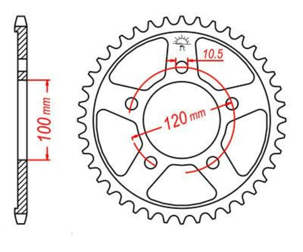 JT Sprick's Steel Standard Straight Sprick 702 - 525 JTR702.44