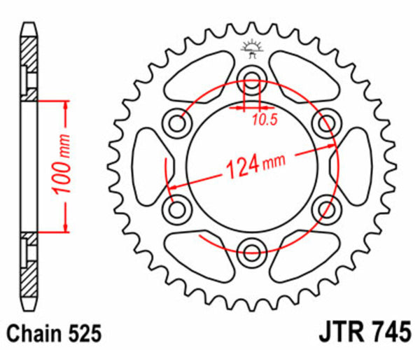JT Sprick's Steel Standard Straight Sprick 745 - 525 JTR745.42