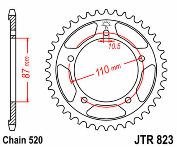 JT Sprick's Steel Standard Straight Sprick 823 - 520 JTR823.39